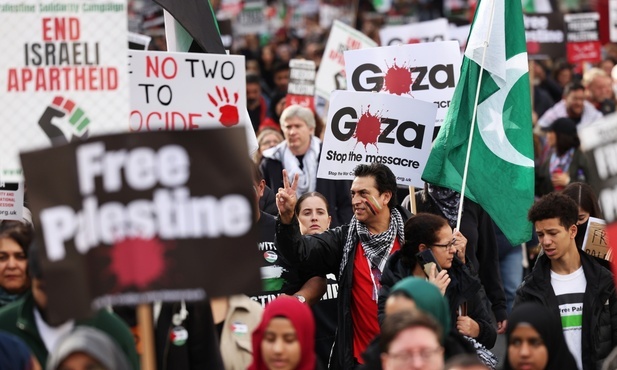 100 tys. osób na propalestyńskiej demonstracji w Londynie