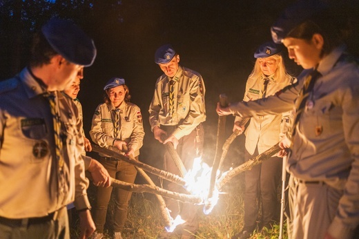 Jesienny biwak Skautów Króla