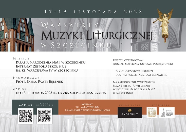 Warsztaty muzyki liturgicznej w Szczecinku 