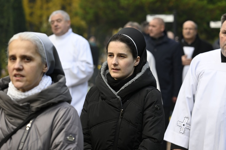 Uroczystości na cmentarzu w Koszalinie