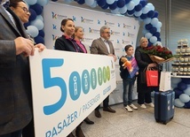 Pyrzowice. 5-milionowy pasażer w 2023 roku powitany w Katowice Airport