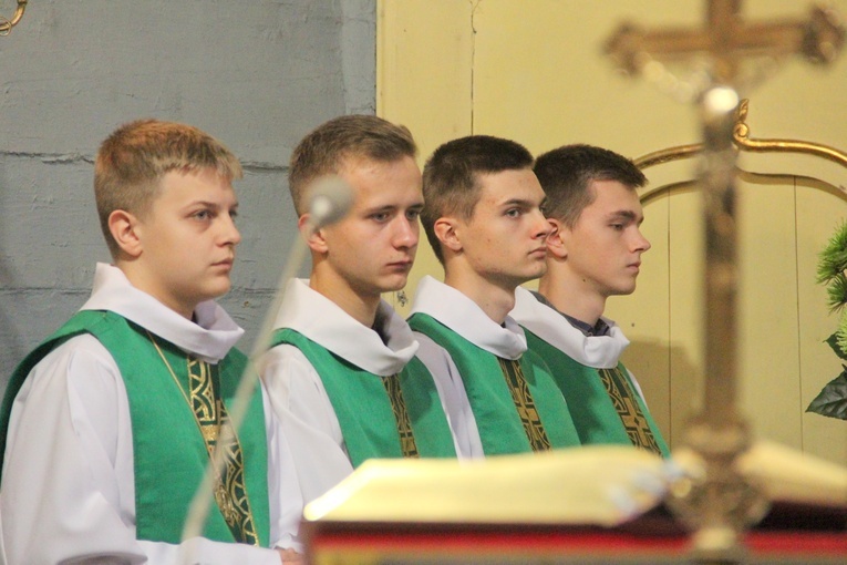 Pogwizdów. Poświęcenie groty Matki Bożej, plenerowej drogi krzyżowej i domu parafialnego