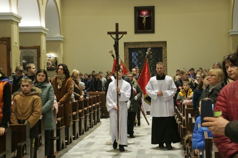 Modlitwa za ojczyznę w kościele św. Michała Archanioła w Lublinie.