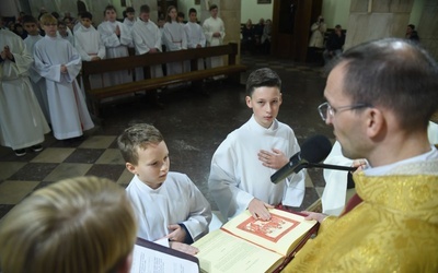 Obrzęd błogosławieństwa lektorów.