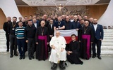 Papież spotkał się z asystentami KSM. Wśród nich był ks. Jakub Klimontowski