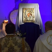Nabożeństwu ku czci Najświętszej Maryi Panny przewodniczył ks. Marek Adamczyk. 