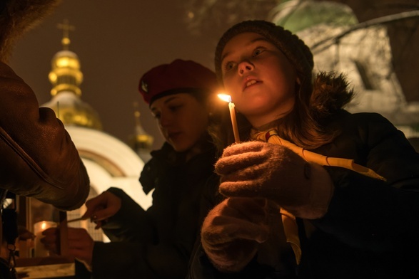 Na Ukrainę też dotarlo Betlejemskie Światło Pokoju