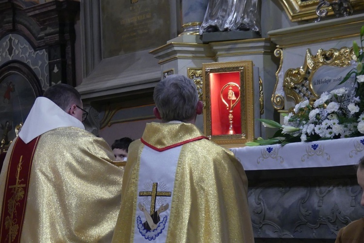 Wprowadzenie relikwii św. Mikołaja do bazyliki w Rychwałdzie