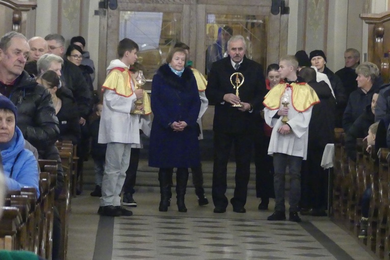 Wprowadzenie relikwii św. Mikołaja do bazyliki w Rychwałdzie