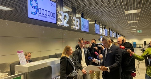 Kraków Airport. Rekordowy dziewięciomilionowy pasażer