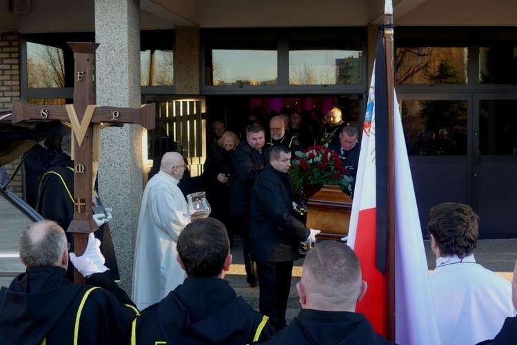 Pogrzeb śp. Piotra Jędrzejki - komandora Rycerzy św. Jana Pawła II