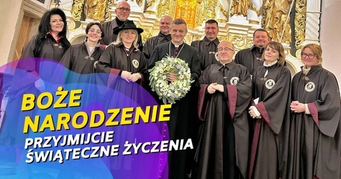 Świąteczne życzenia bp Roman Pindel nagrał razem z Bractwem św. Jana Kantego.