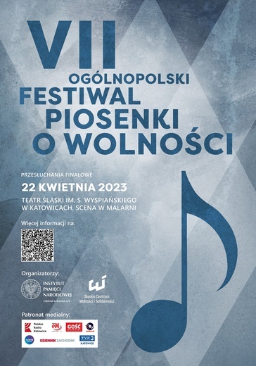 VII Ogólnopolski Festiwal Piosenki o Wolności, Katowice, zgłoszenia do 15 marca