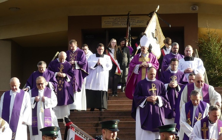 Uroczystości pogrzebowe śp. ks. Tadeusza Słoniny SDS w Bielsku-Białej Cygańskim Lesie