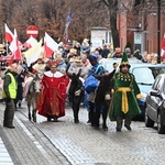 Orszak Trzech Króli 2023 w Świdnicy. Tradycyjnie z osiołkami