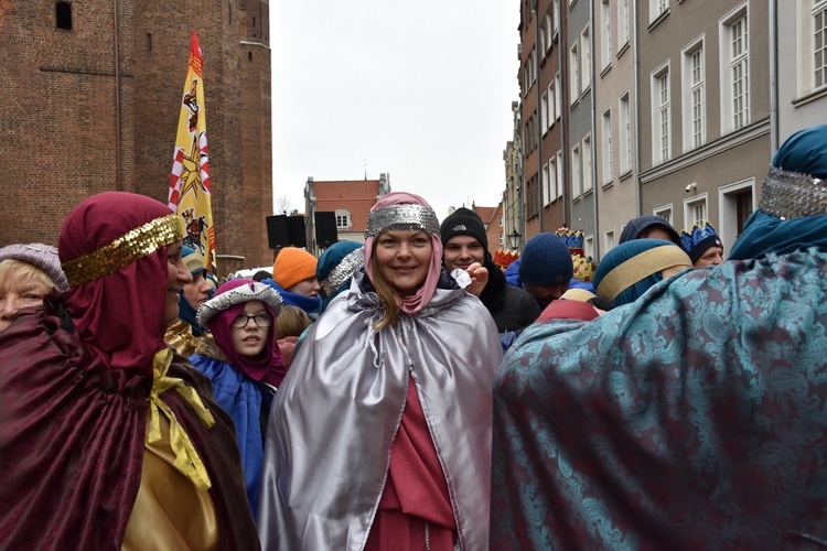 Trzej Królowie na ulicach Gdańska