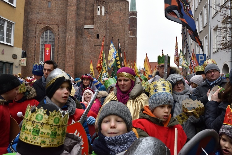 Trzej Królowie na ulicach Gdańska