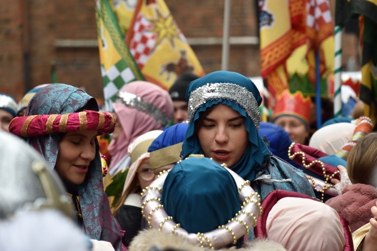 Trzej Królowie na ulicach Gdańska