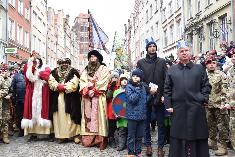 Trzej Królowie na ulicach Gdańska