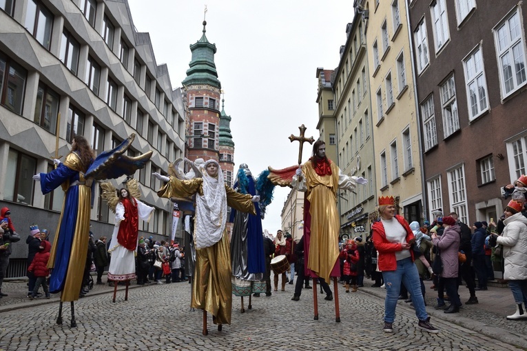 Trzej Królowie na ulicach Gdańska