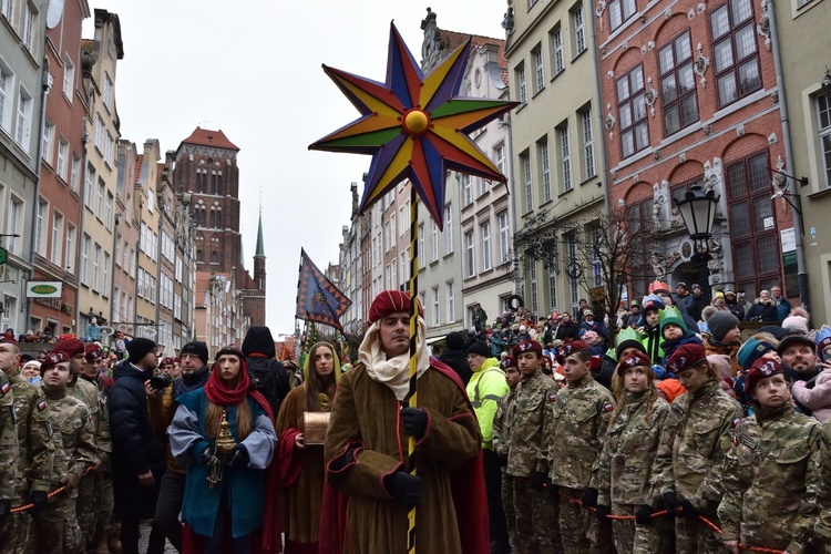 Trzej Królowie na ulicach Gdańska