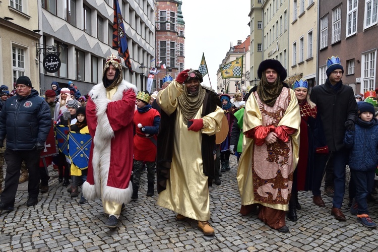 Trzej Królowie na ulicach Gdańska