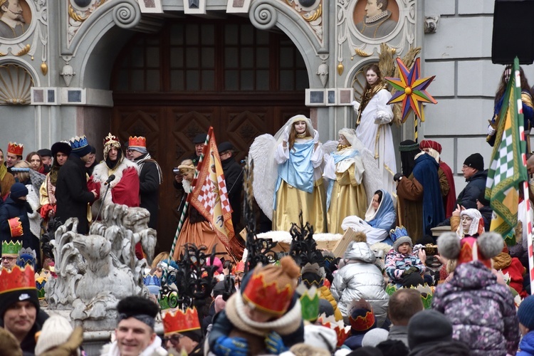 Trzej Królowie na ulicach Gdańska