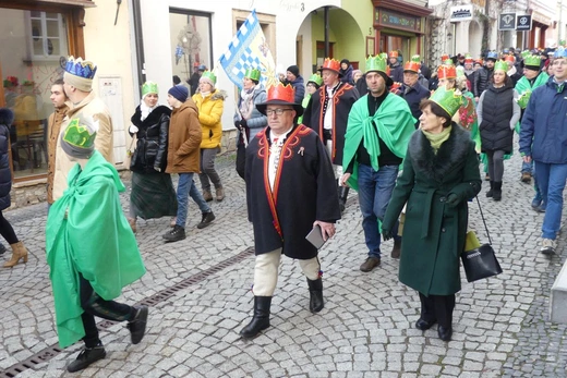 Orszak Trzech Króli w Bielsku-Białej 2023 - na trasie z Aleksandrowic