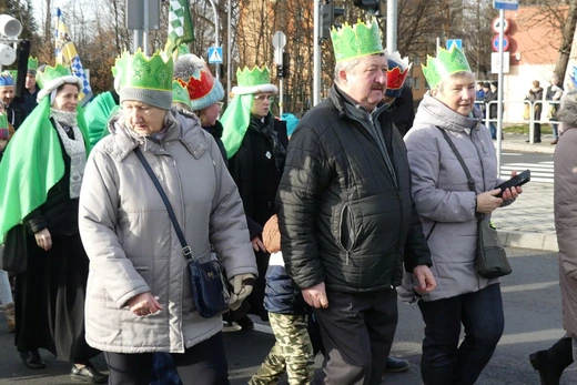 Orszak Trzech Króli w Bielsku-Białej 2023 - na trasie z Aleksandrowic