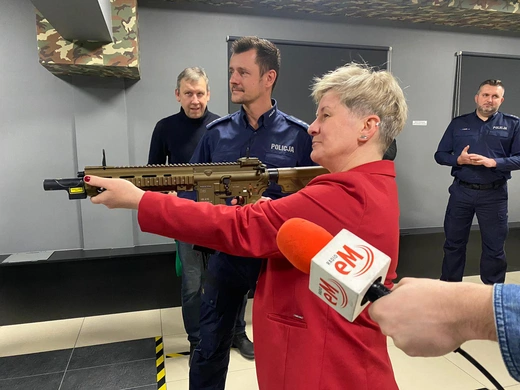 Otwarcie wirtualnej strzelnicy w Zespole Szkół nr 3 w Rybniku