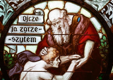 Witraż w kościele pw. Najświętszego Serca Pana Jezusa w Brzezinach Śląskich.