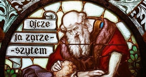 Witraż w kościele pw. Najświętszego Serca Pana Jezusa w Brzezinach Śląskich.