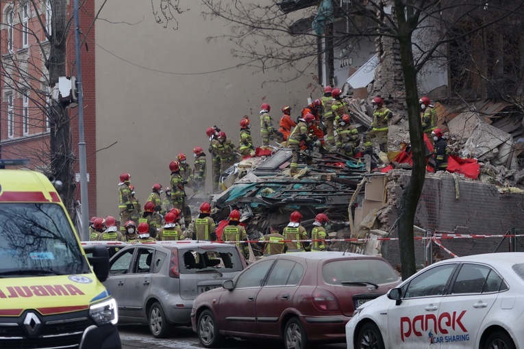 Katowice-Szopienice. Wybuch gazu w kamienicy mieszczącej probostwo parafii ewangelickiej