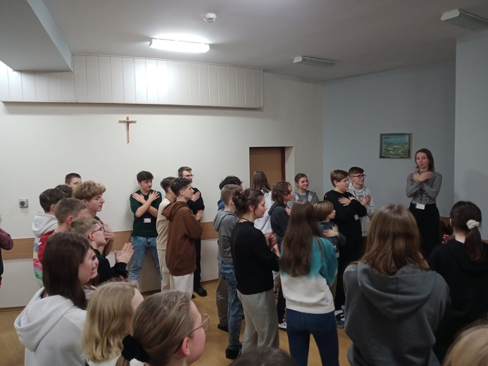 Rekolekcje młodych z par. Miłosierdzia Bożego w Brzesku