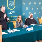 	Rektor AKW ks. prof. Krzysztof Pawlina zachęcał słuchaczy do pracy nad cnotą pokory.