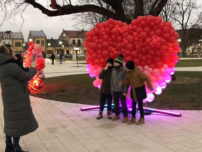 Walentynki na rozwadowskim rynku.