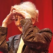 Wisława Szymborska podczas wieczoru autorskiego w Operze Krakowskiej w 2009 r.