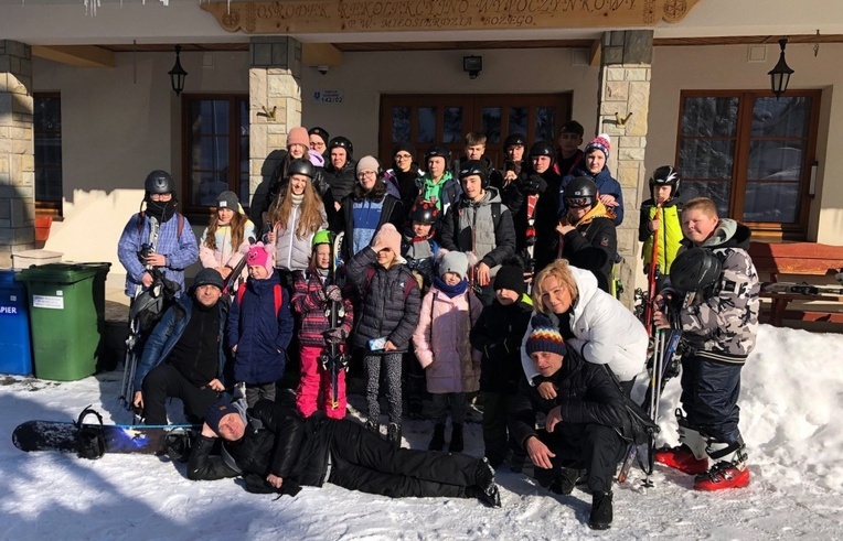 Korzystali z uroków zimy.