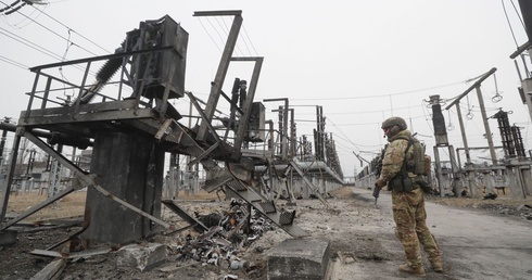 Ukraina. Zniszczenia w infrastrukturze energetycznej