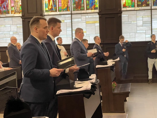 Wyższe Śląskie Seminarium Duchowne. Obłóczny alumnów III roku