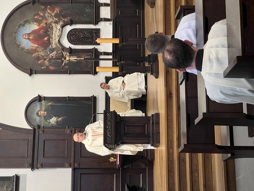 Wyższe Śląskie Seminarium Duchowne. Obłóczny alumnów III roku