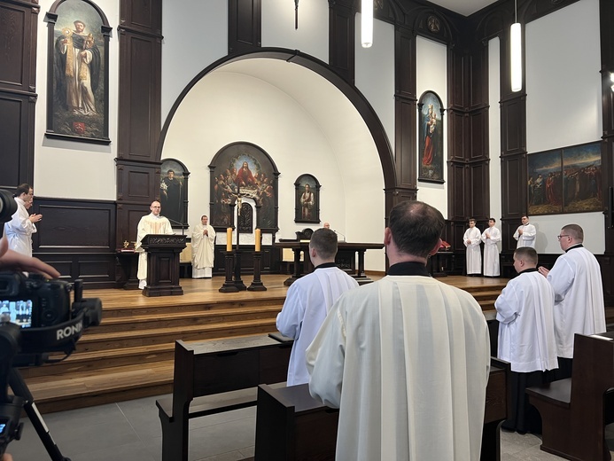 Wyższe Śląskie Seminarium Duchowne. Obłóczny alumnów III roku