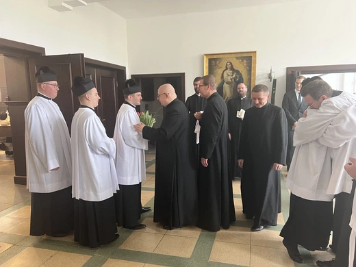 Wyższe Śląskie Seminarium Duchowne. Obłóczny alumnów III roku