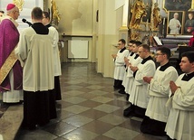 	Podczas liturgii ustanowienia lektorów w niedzielę 26 lutego.
