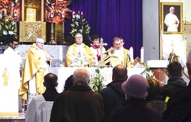 Podczas odpustowej Eucharystii.