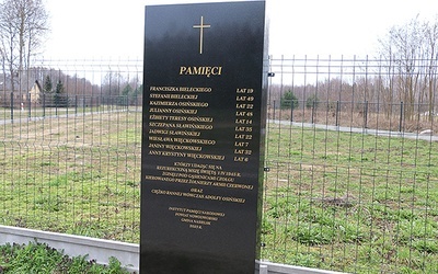 Historia sprzed 78 lat ożywa zwłaszcza w dniach napaści Rosji na Ukrainę i przypomina, że podobne zdarzenia miały miejsce i u nas. Na zdjęciu pamiątkowy obelisk poświęcony przed tygodniem.