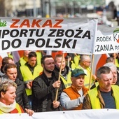 Import zboża z Ukrainy wywołał protesty polskich rolników.