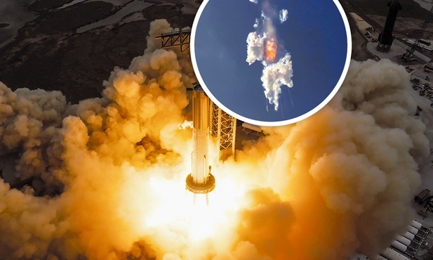 Olbrzymia rakieta Starship z sukcesem wystartowała, ale z powodu awarii musiała zostać zdetonowana.