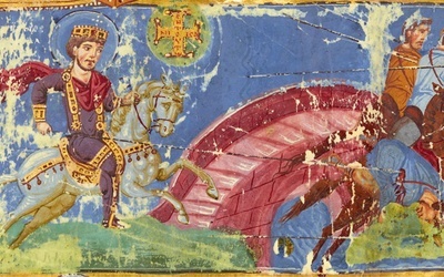 Wizja Konstatyna Wielkiego przed bitwą na moście Mulwijskim.