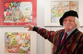 W 2009 roku namalował w Muzeum Powstania Warszawskiego mural, przedstawiający bohaterów swoich komiksów jako uczestników powstania.